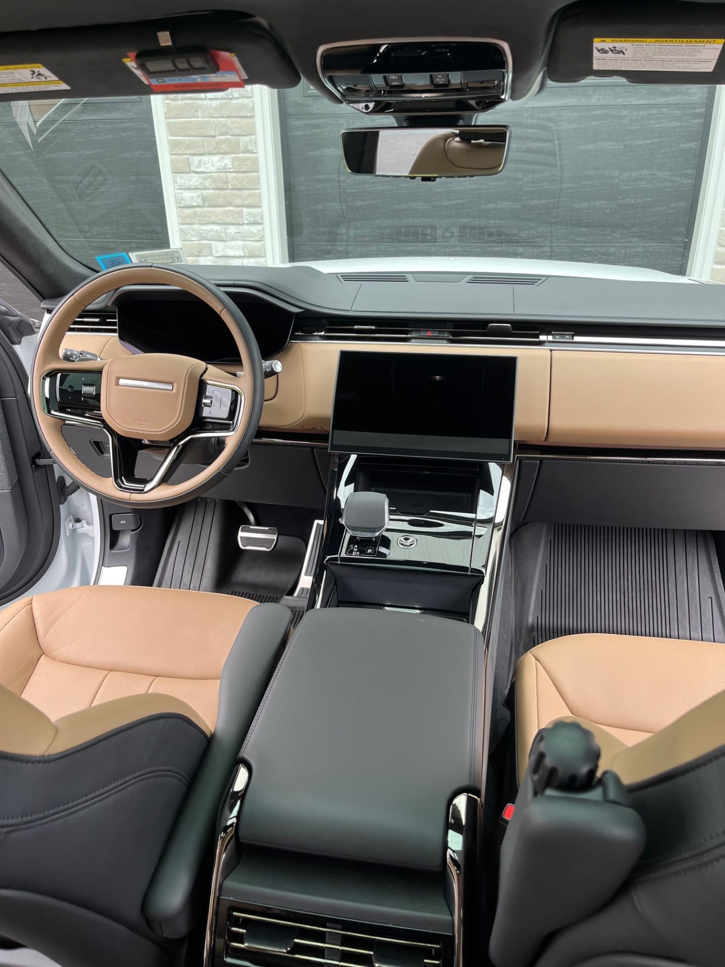 Freshly detailed leather interior
