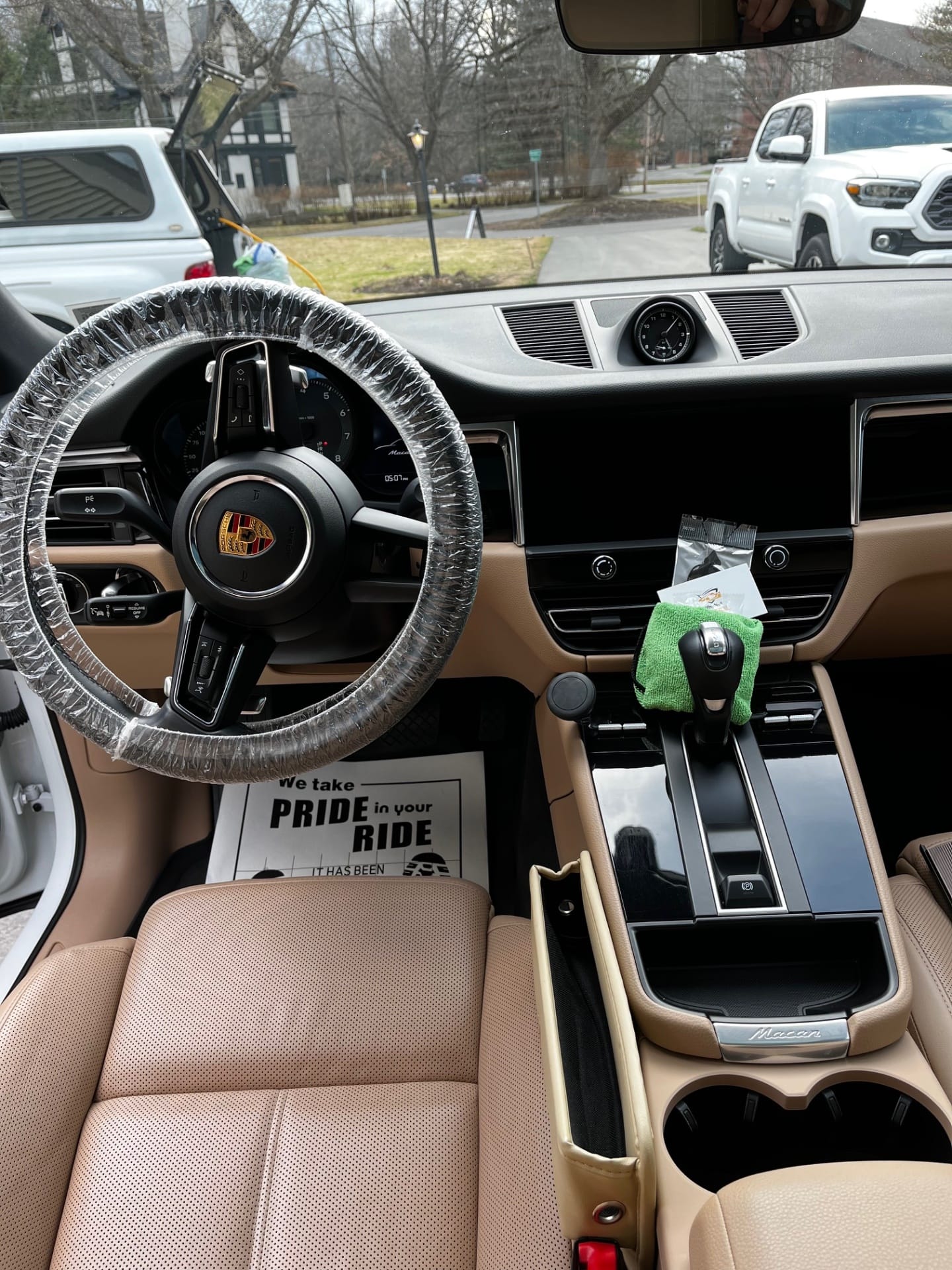 Porsche interior detailing